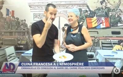 Emmanuelle cocina nuevamente en À Punt Directe TV
