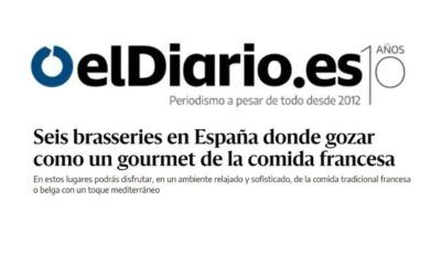 Atmosphère est l&rsquo;une des six brasseries en Espagne où l&rsquo;on peut savourer la cuisine française comme un gourmet.