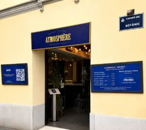 Restaurante Atmosphère cerca del Jardín Botánico de Valencia